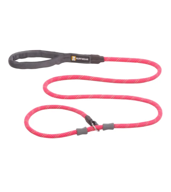 Ruffwear Just-a-Cinch™ Reflective Rope Slip Dog Leash (Fireweed Pink)