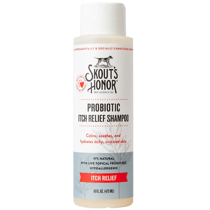 Skout's Honor Probiotic Shampoo Dog Itch Relief 16 oz