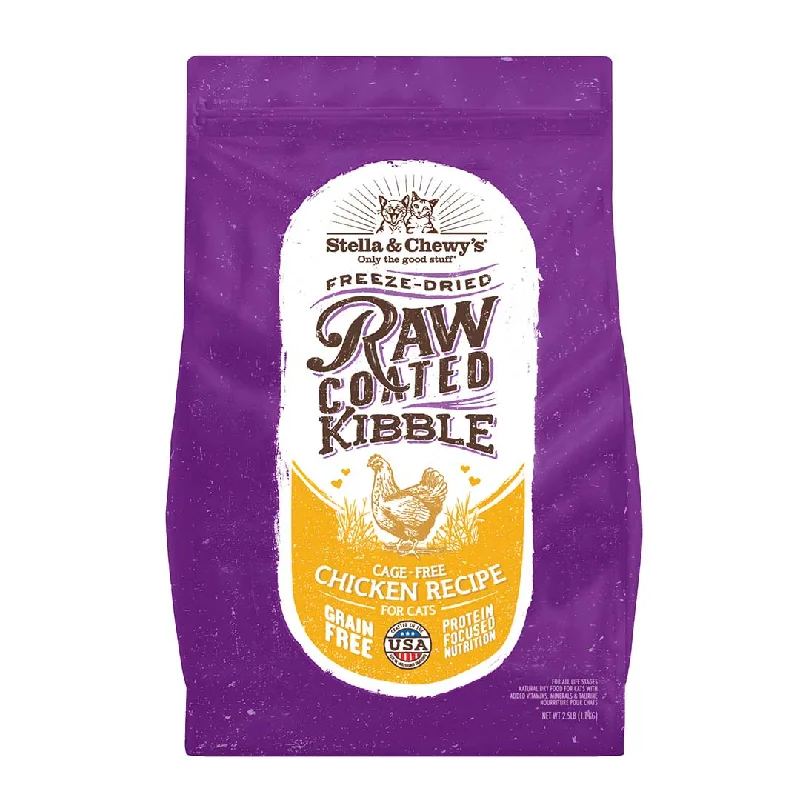 Stella & Chewy's Raw Coated Kibble Cage-Free Chicken Recipe Dry Cat Food