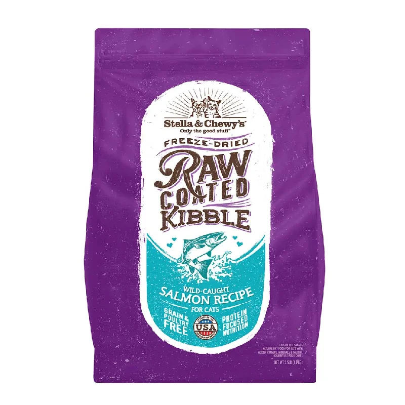 Stella & Chewy's Raw Coated Kibble Wild-Caught Salmon Recipe Dry Cat Food