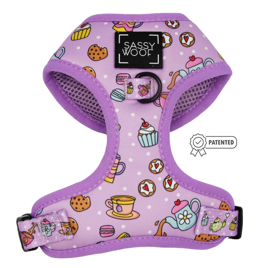 Tea Pawty Adjustable Dog Harness