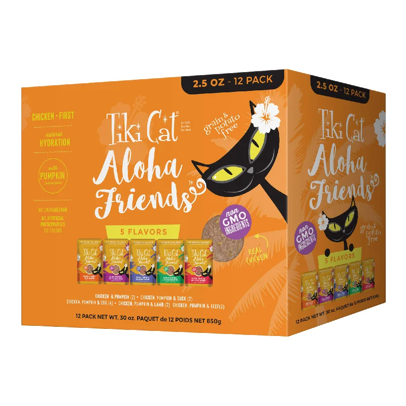 Tiki Cat Aloha Friends Wet Cat Food, Variety Pack, Pouches