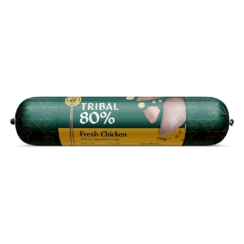 Tribal | Wet Dog Food & Treat | 80% Chicken Gourmet Pate Sausage - 750g