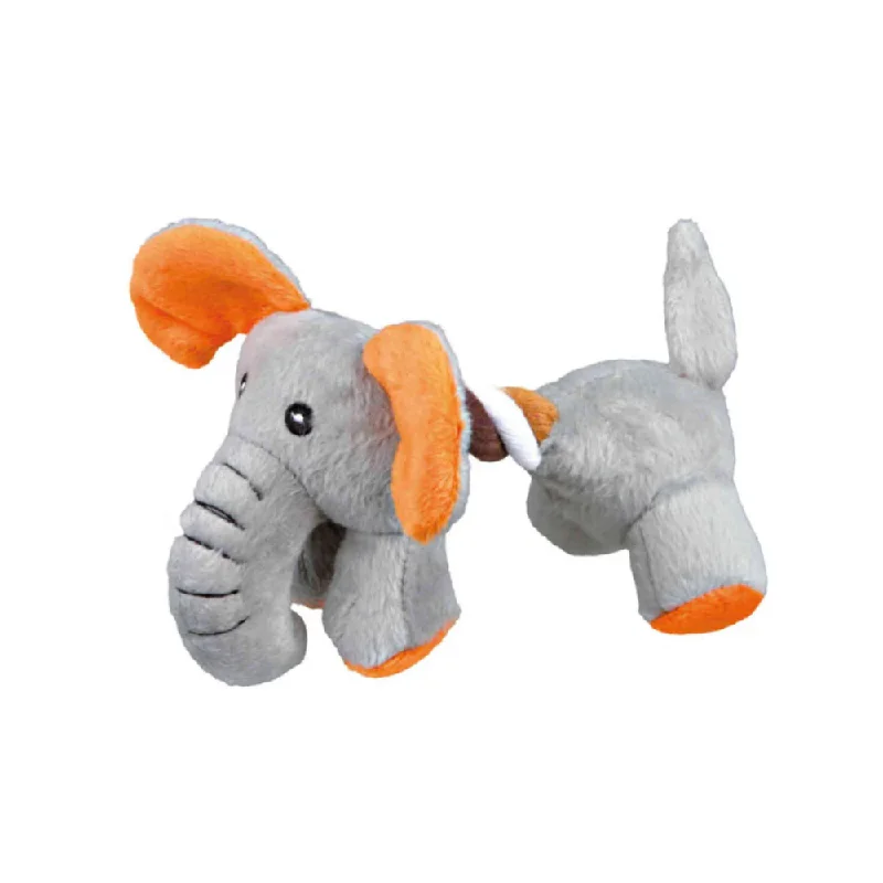 Trixie, Animal with Rope Toy, 17cm, Sorted Colours for Dog (Assorted)