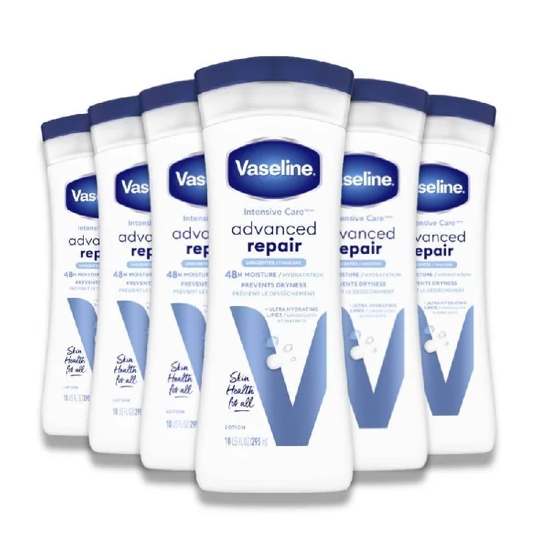 Vaseline - Intensive Care, Advanced Repair Unfragranced Body Lotion - 10 Oz - 6 Pack