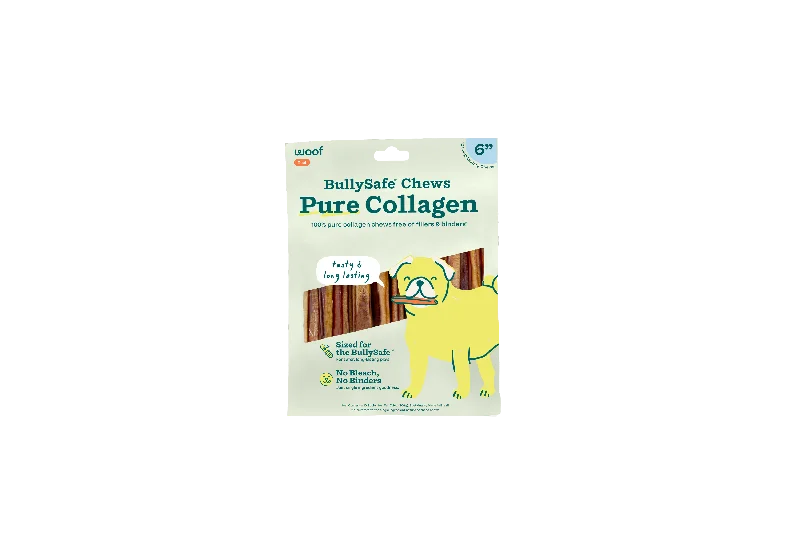 Woof Pure Collagen BullySafe 6" Chews for Dogs 10pk