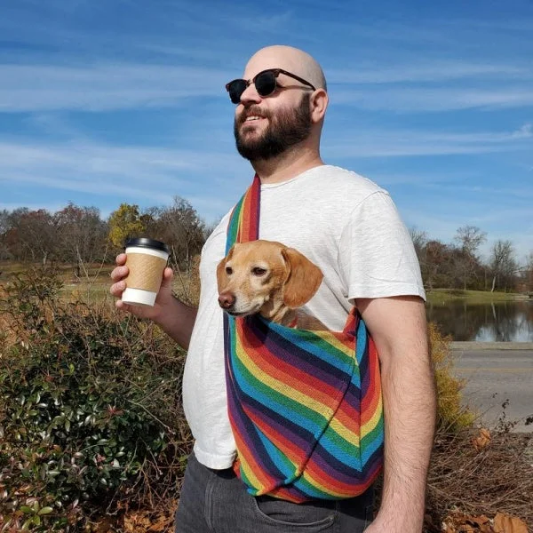 Walking Palm Pet Sling Rainbow