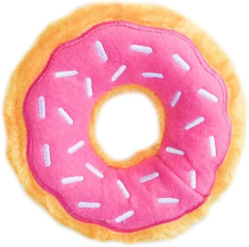 Zippy Paws Donutz Strawberry Jr Small Dog Toy